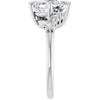 14K White | Cushion