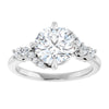 14K White | Round