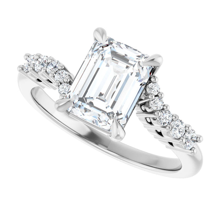 14K White | Emerald
