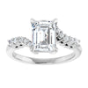 14K White | Emerald