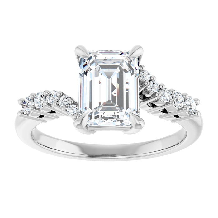14K White | Emerald