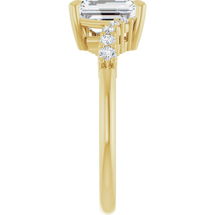 14K Yellow | Emerald