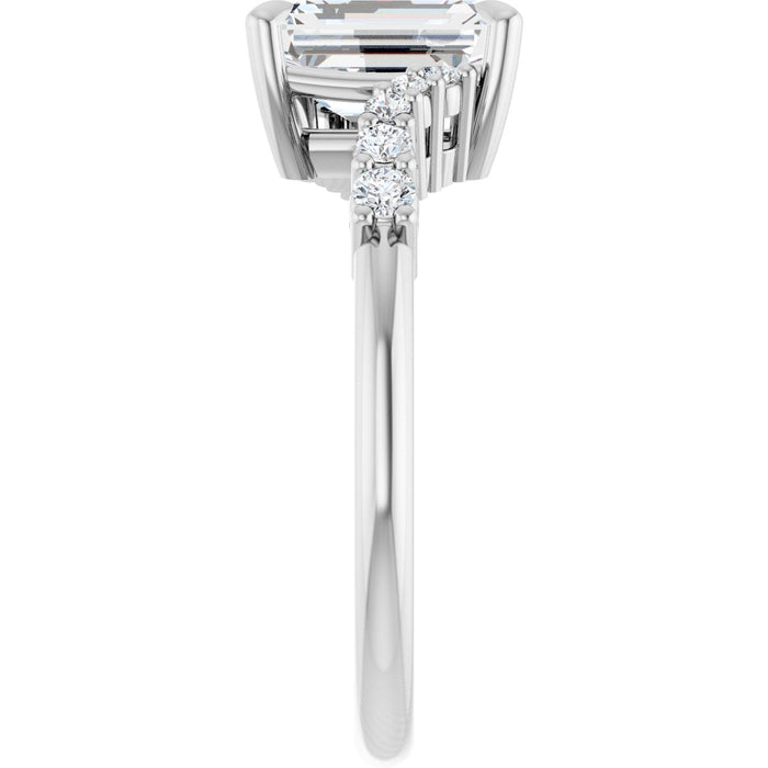 14K White | Emerald
