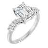 14K White | Emerald