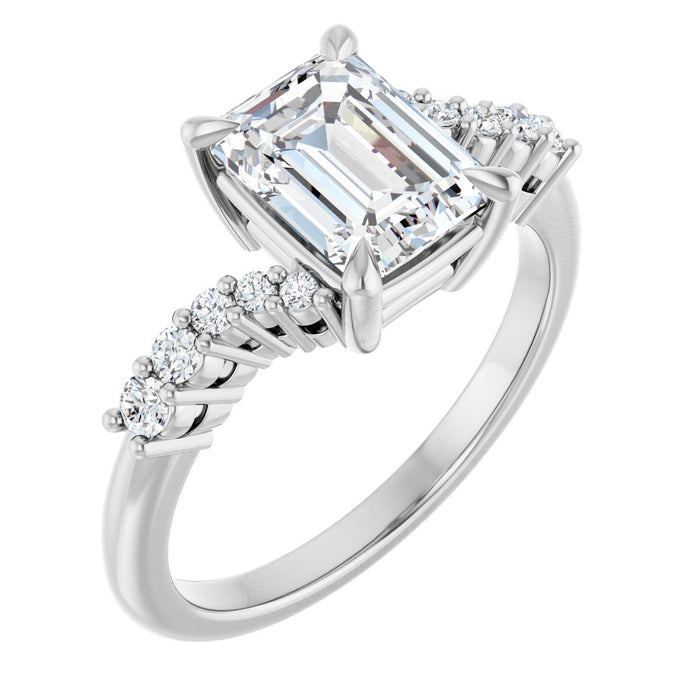 14K White | Emerald