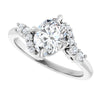14K White | Oval