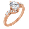 14K Rose | Oval