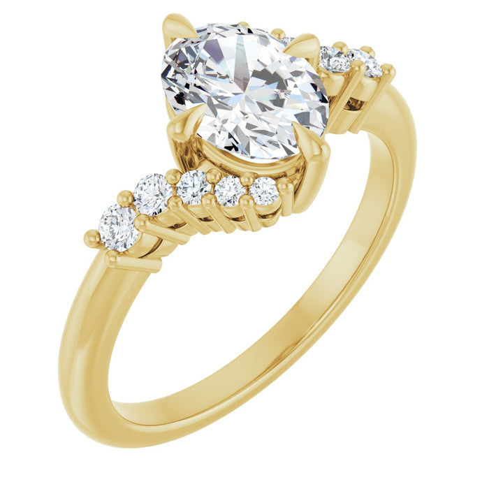 14K Yellow | Oval