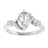 14K White | Oval
