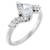 14K White | Pear
