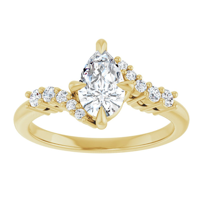 14K Yellow | Pear