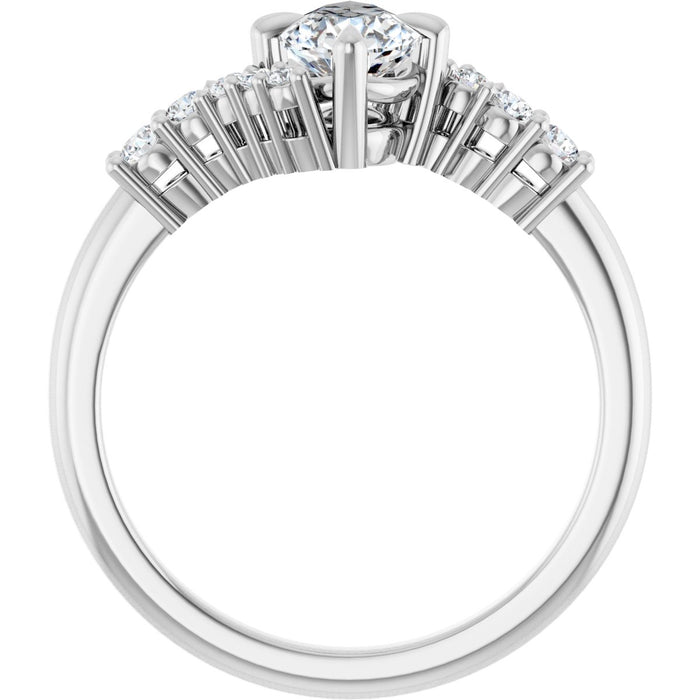 14K White | Pear