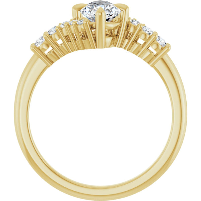 14K Yellow | Pear