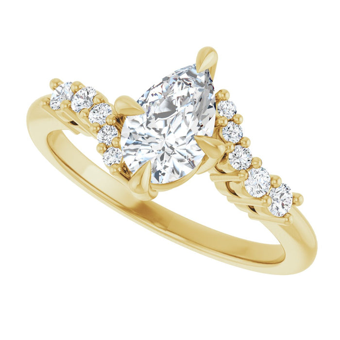 14K Yellow | Pear