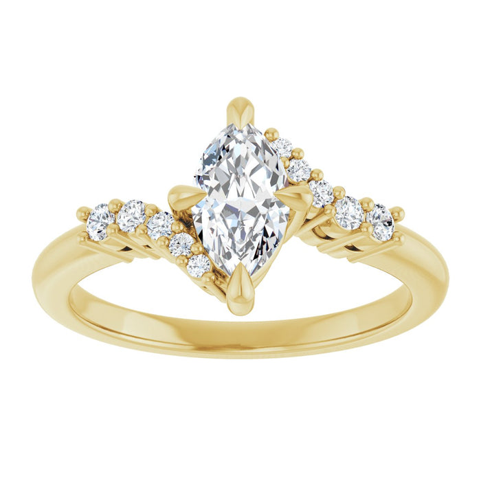 14K Yellow | Marquise