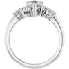 14K White | Marquise