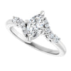 14K White | Marquise
