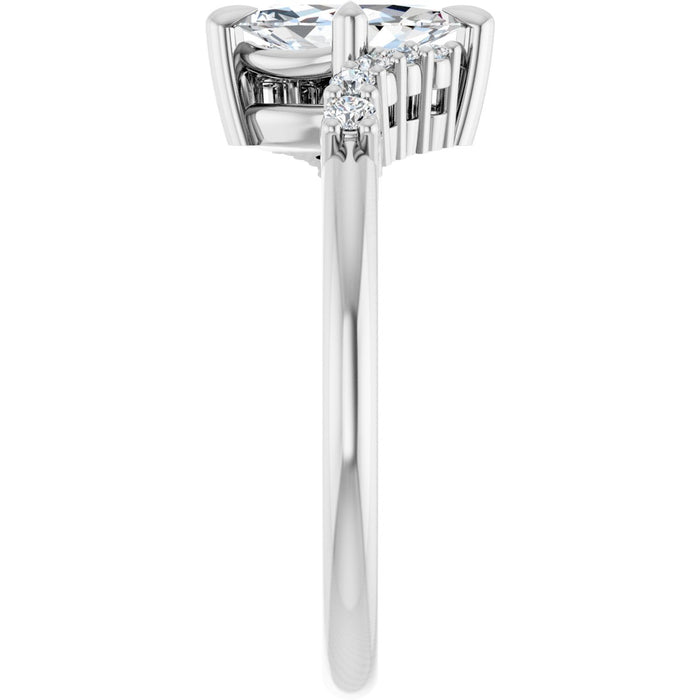 14K White | Marquise