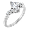 14K White | Marquise