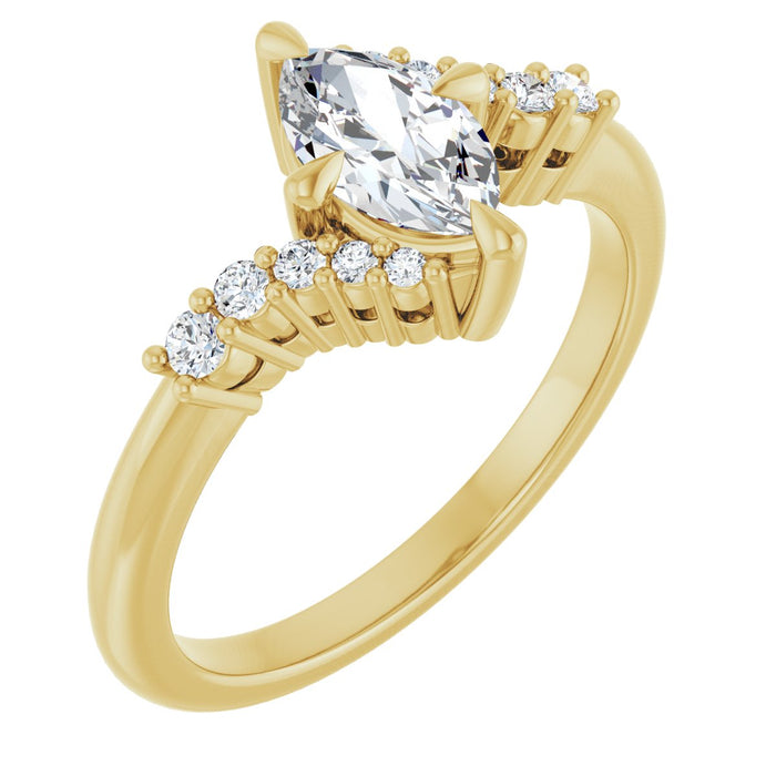 14K Yellow | Marquise