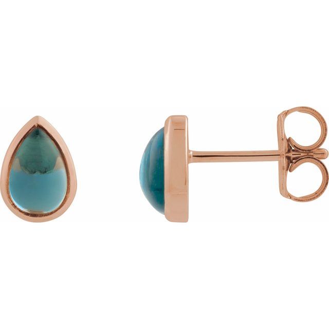 Natural London Blue Topaz | Pear | 6 x 4mm