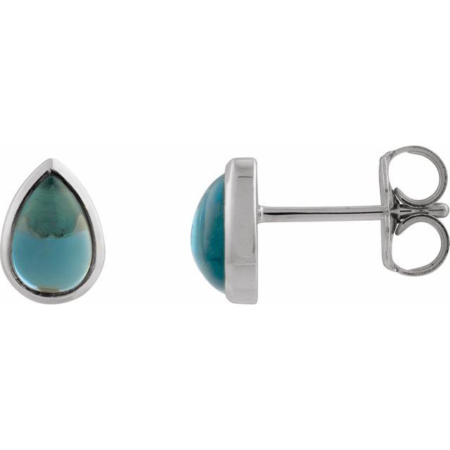 Natural London Blue Topaz | Pear | 6 x 4mm