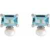 Natural Sky Blue Topaz | Emerald | 6 x 4mm