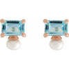 Natural Sky Blue Topaz | Emerald | 6 x 4mm