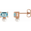 Natural Sky Blue Topaz | Emerald | 6 x 4mm