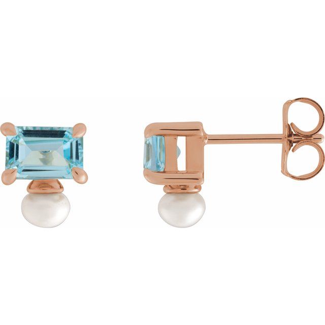 Natural Sky Blue Topaz | Emerald | 6 x 4mm