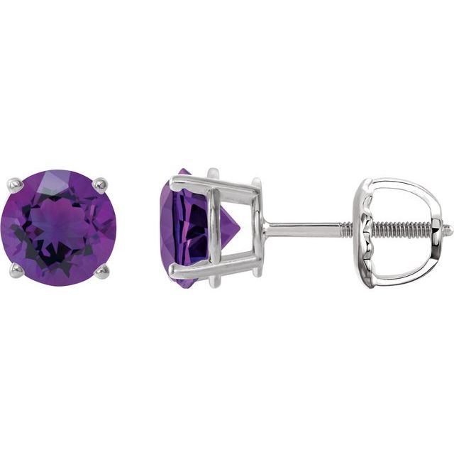 Natural Amethyst | Round | 7mm | Natural Amethyst | Round | 8mm