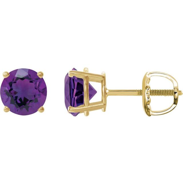 Natural Amethyst | Round | 6mm | Natural Amethyst | Round | 7mm | Natural Amethyst | Round | 8mm