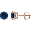 Lab-Grown Blue Sapphire | Round | 6mm | Lab-Grown Blue Sapphire | Round | 7mm