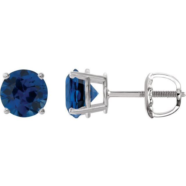 Lab-Grown Blue Sapphire | Round | 6mm | Lab-Grown Blue Sapphire | Round | 7mm | Lab-Grown Blue Sapphire | Round | 8mm