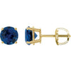 Lab-Grown Blue Sapphire | Round | 6mm | Lab-Grown Blue Sapphire | Round | 7mm | Lab-Grown Blue Sapphire | Round | 8mm