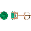 Lab-Grown Emerald | Round | 6mm | Lab-Grown Emerald | Round | 7mm