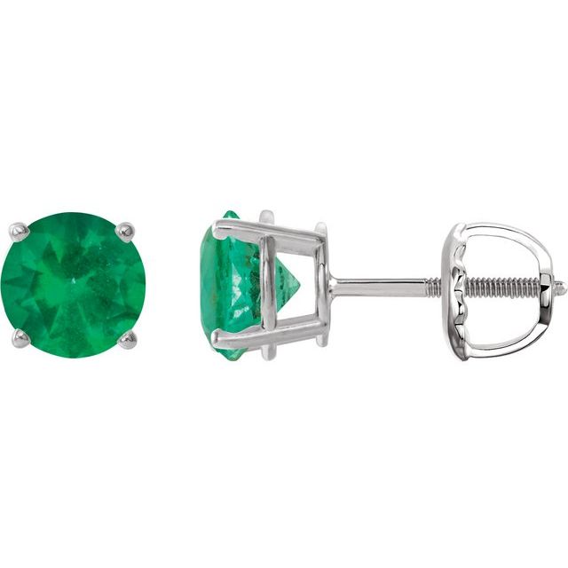 Lab-Grown Emerald | Round | 6mm | Lab-Grown Emerald | Round | 7mm | Lab-Grown Emerald | Round | 8mm
