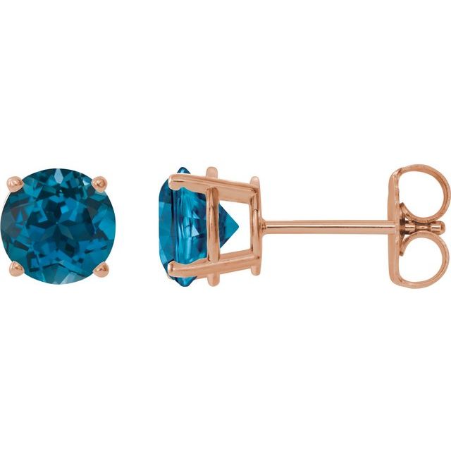Natural London Blue Topaz | Round | 6mm | Natural London Blue Topaz | Round | 7mm | Natural London Blue Topaz | Round | 8mm