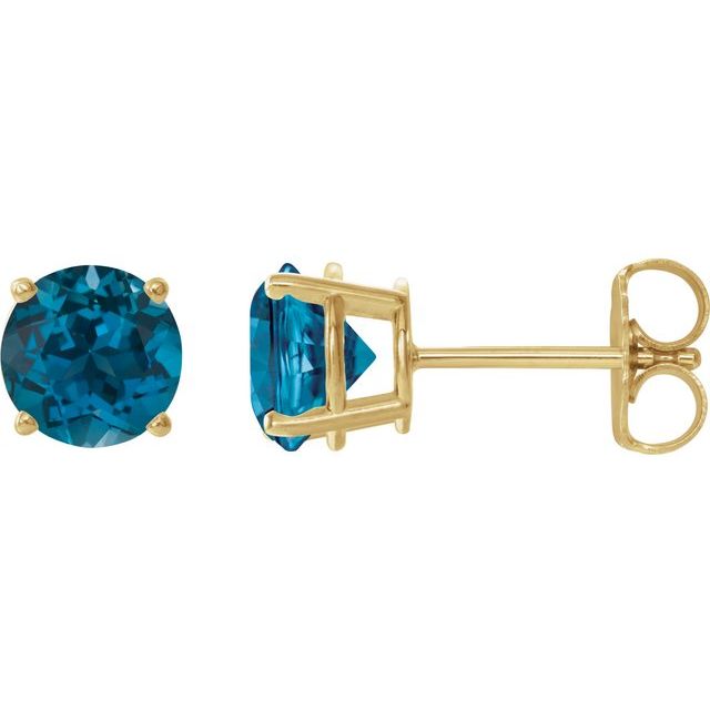 Natural London Blue Topaz | Round | 6mm | Natural London Blue Topaz | Round | 7mm | Natural London Blue Topaz | Round | 8mm