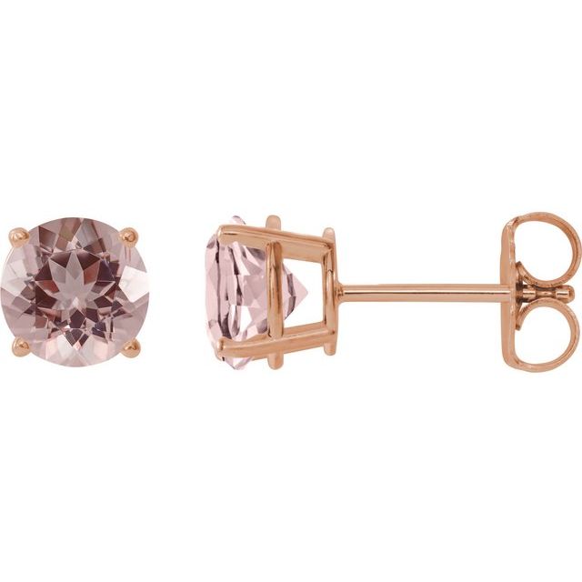 Natural Pink Morganite | Round | 6mm | Natural Pink Morganite | Round | 7mm