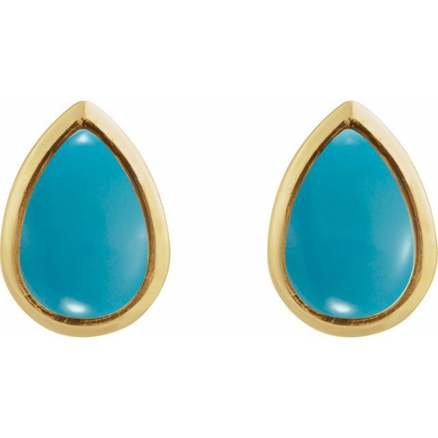 Natural Turquoise | Pear | 8 x 5mm | Natural Turquoise | Pear | 6 x 4mm | Natural Turquoise | Pear | 7 x 5mm