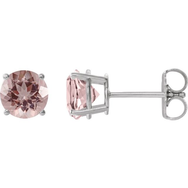 Natural Pink Morganite | Round | 6mm | Natural Pink Morganite | Round | 7mm