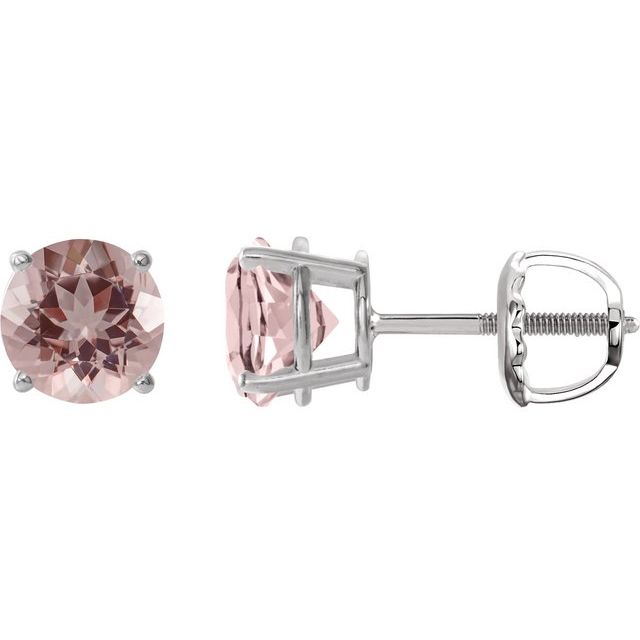 Natural Pink Morganite | Round | 6mm | Natural Pink Morganite | Round | 7mm