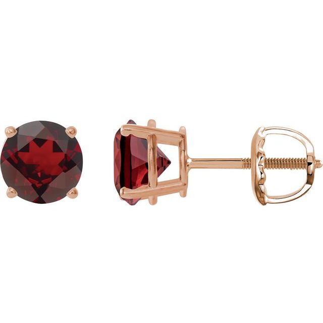 Natural Mozambique Garnet | Round | 6mm | Natural Mozambique Garnet | Round | 7mm