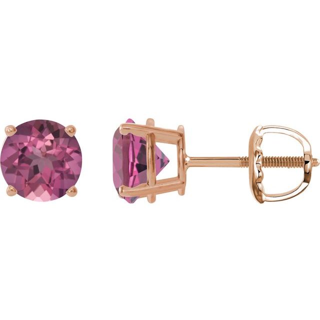 Natural Pink Tourmaline | Round | 6mm