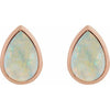 Lab-Grown White Opal | Pear | 8 x 5mm | Lab-Grown White Opal | Pear | 6 x 4mm | Lab-Grown White Opal | Pear | 7 x 5mm