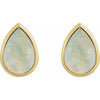 Lab-Grown White Opal | Pear | 8 x 5mm | Lab-Grown White Opal | Pear | 6 x 4mm | Lab-Grown White Opal | Pear | 7 x 5mm