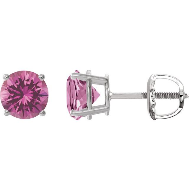 Lab-Grown Pink Sapphire | Round | 7mm | Lab-Grown Pink Sapphire | Round | 8mm