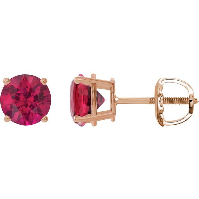 Lab-Grown Ruby | Round | 6mm | Lab-Grown Ruby | Round | 7mm