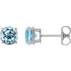 Natural Sky Blue Topaz | Round | 2.5mm | Natural Sky Blue Topaz | Round | 4mm